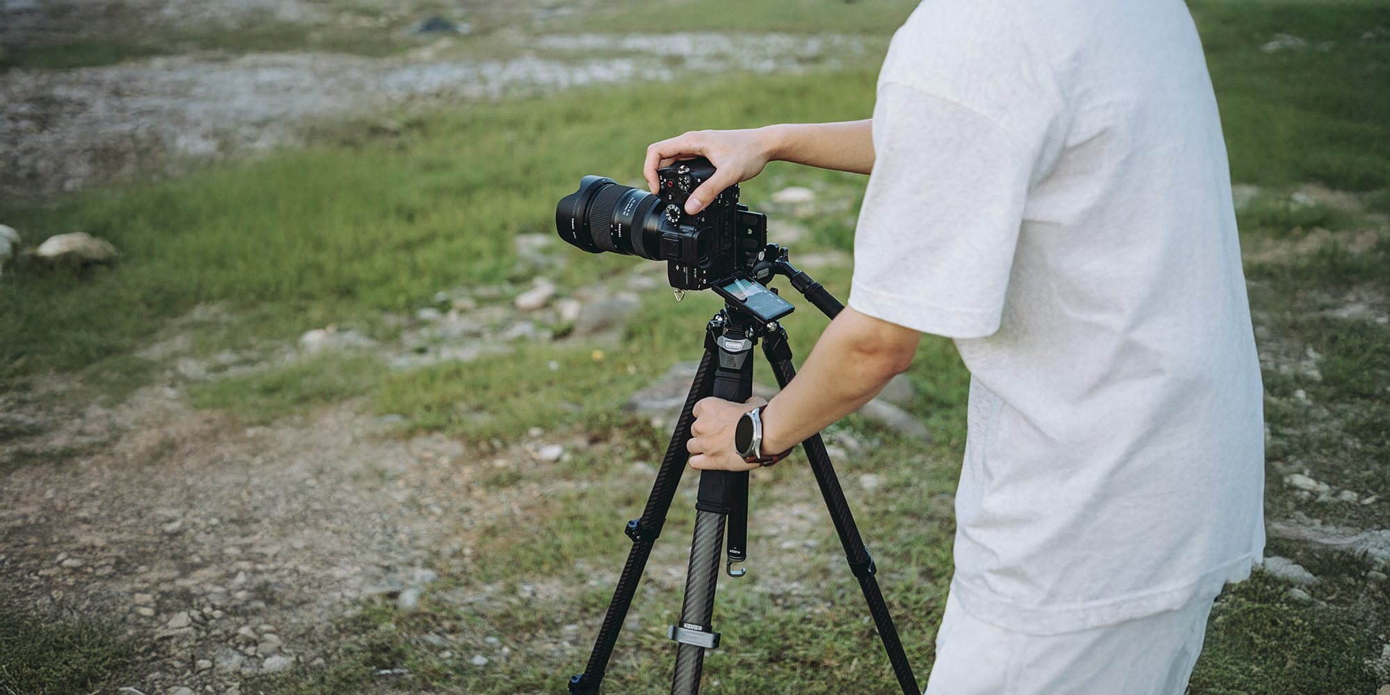 Statyw Fotopro Origin Plus Video z głowicą MH-6A Pro - szaro-czarny